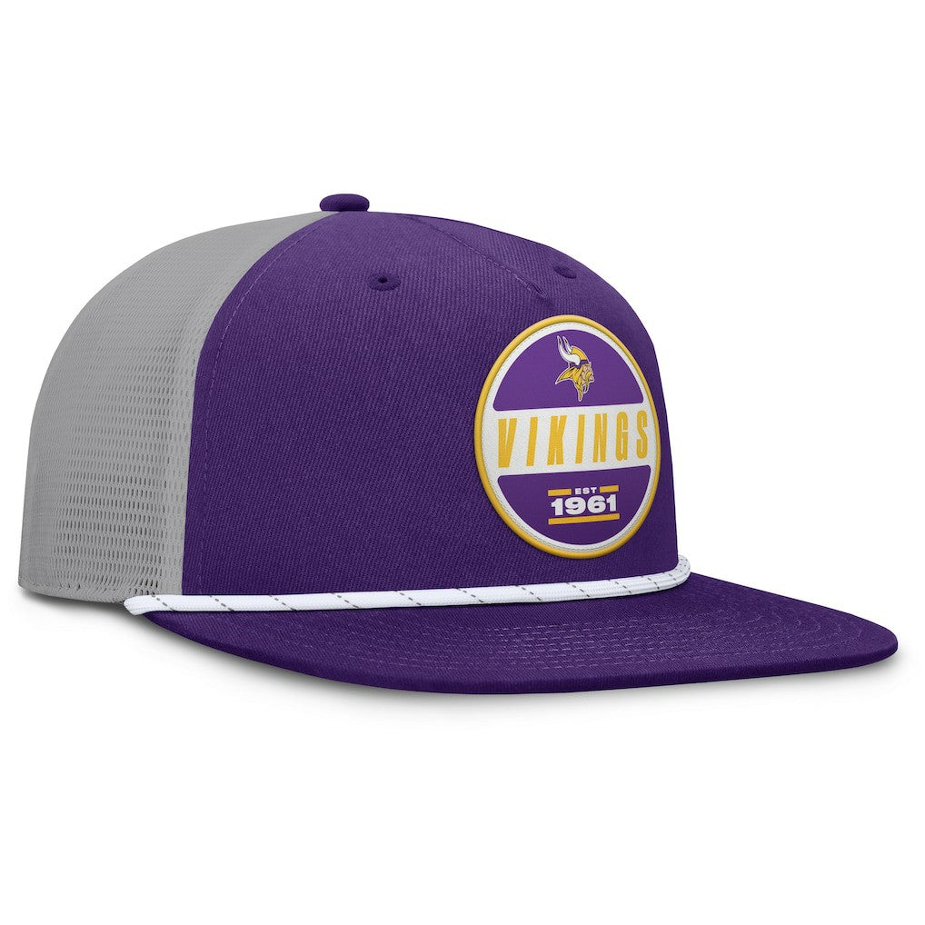 Minnesota Vikings Edge Rush Trucker Adjustable Hat Purple/Gray
