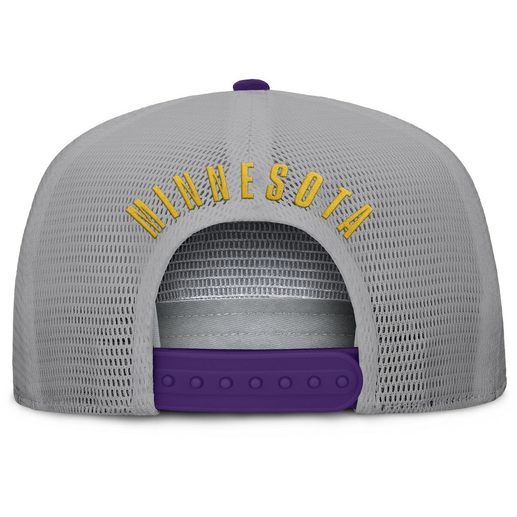 Minnesota Vikings Edge Rush Trucker Adjustable Hat Purple/Gray
