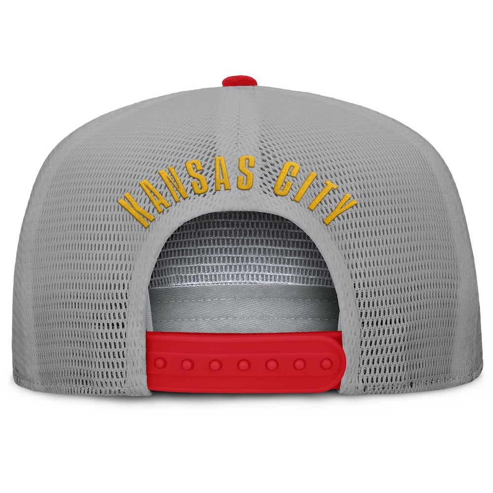 Kansas City Chiefs Edge Rush Trucker Adjustable Hat Red/Gray