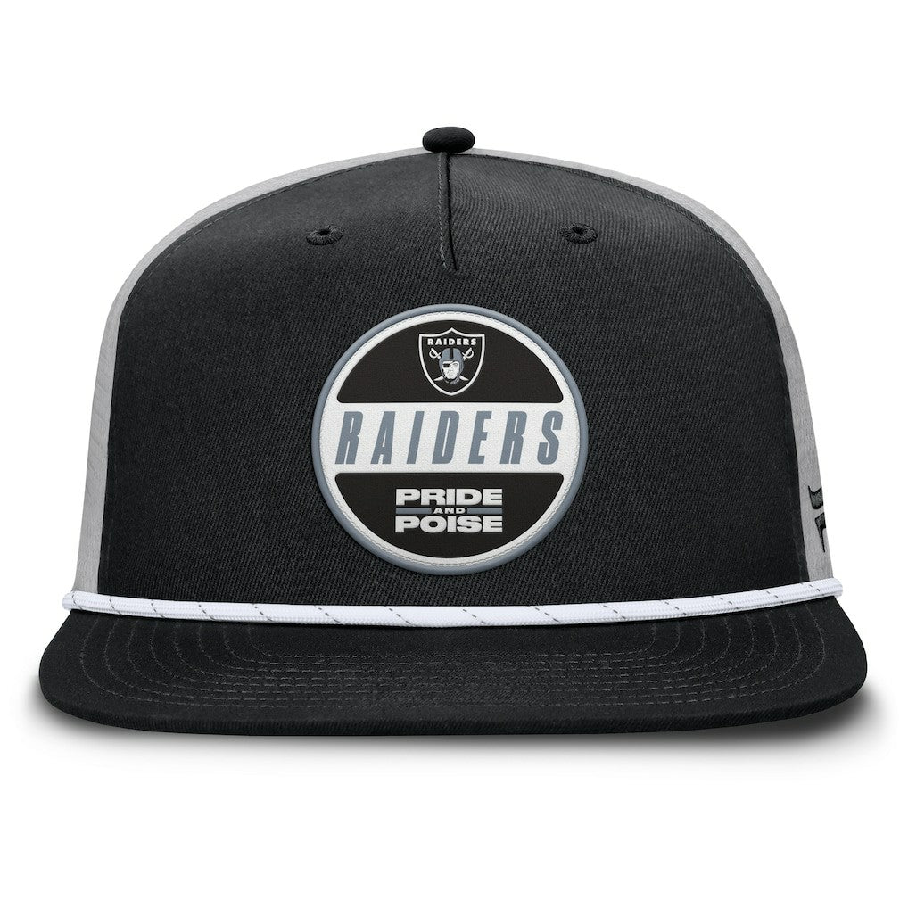 Las Vegas Raiders Edge Rush Trucker Adjustable Hat Black/Gray