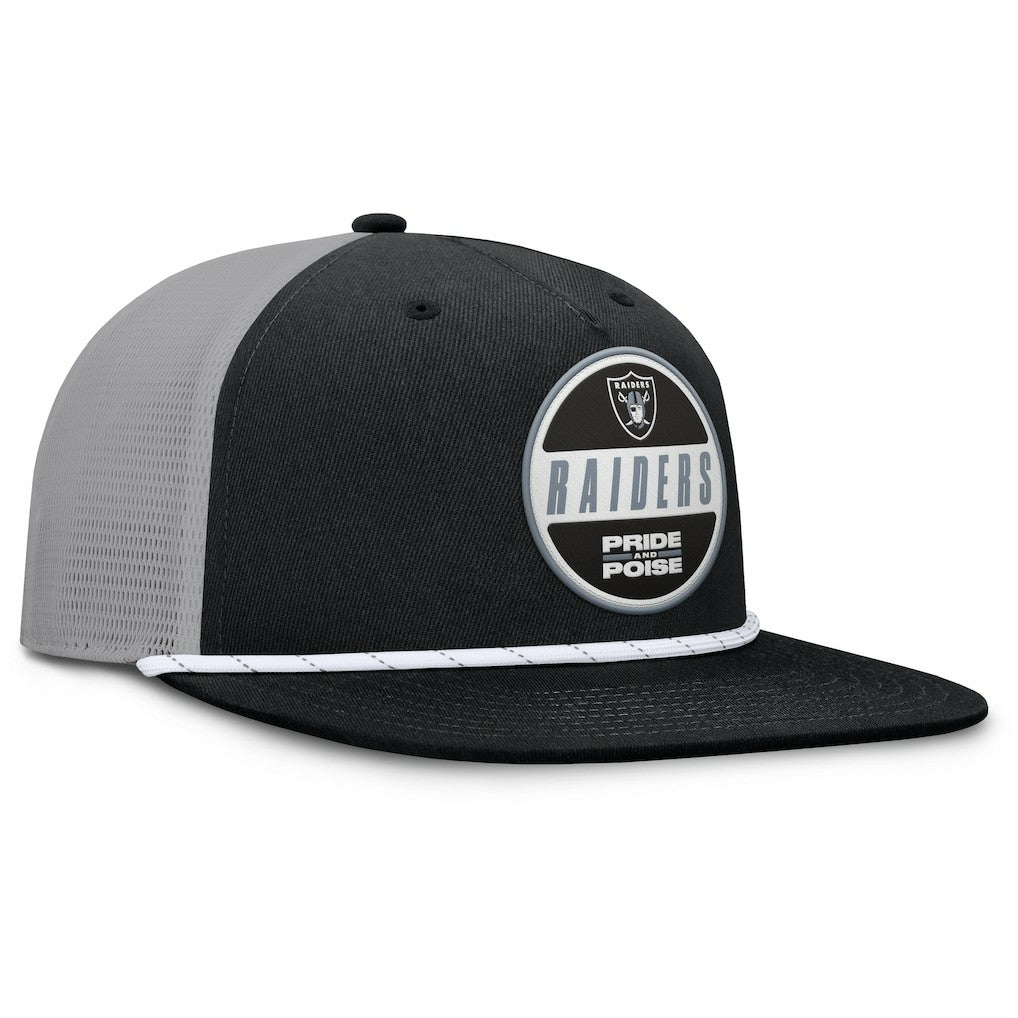 Las Vegas Raiders Edge Rush Trucker Adjustable Hat Black/Gray