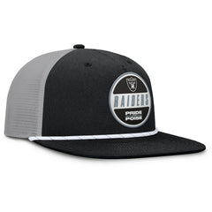 Las Vegas Raiders Edge Rush Trucker Adjustable Hat Black/Gray
