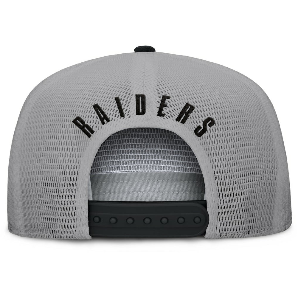 Las Vegas Raiders Edge Rush Trucker Adjustable Hat Black/Gray
