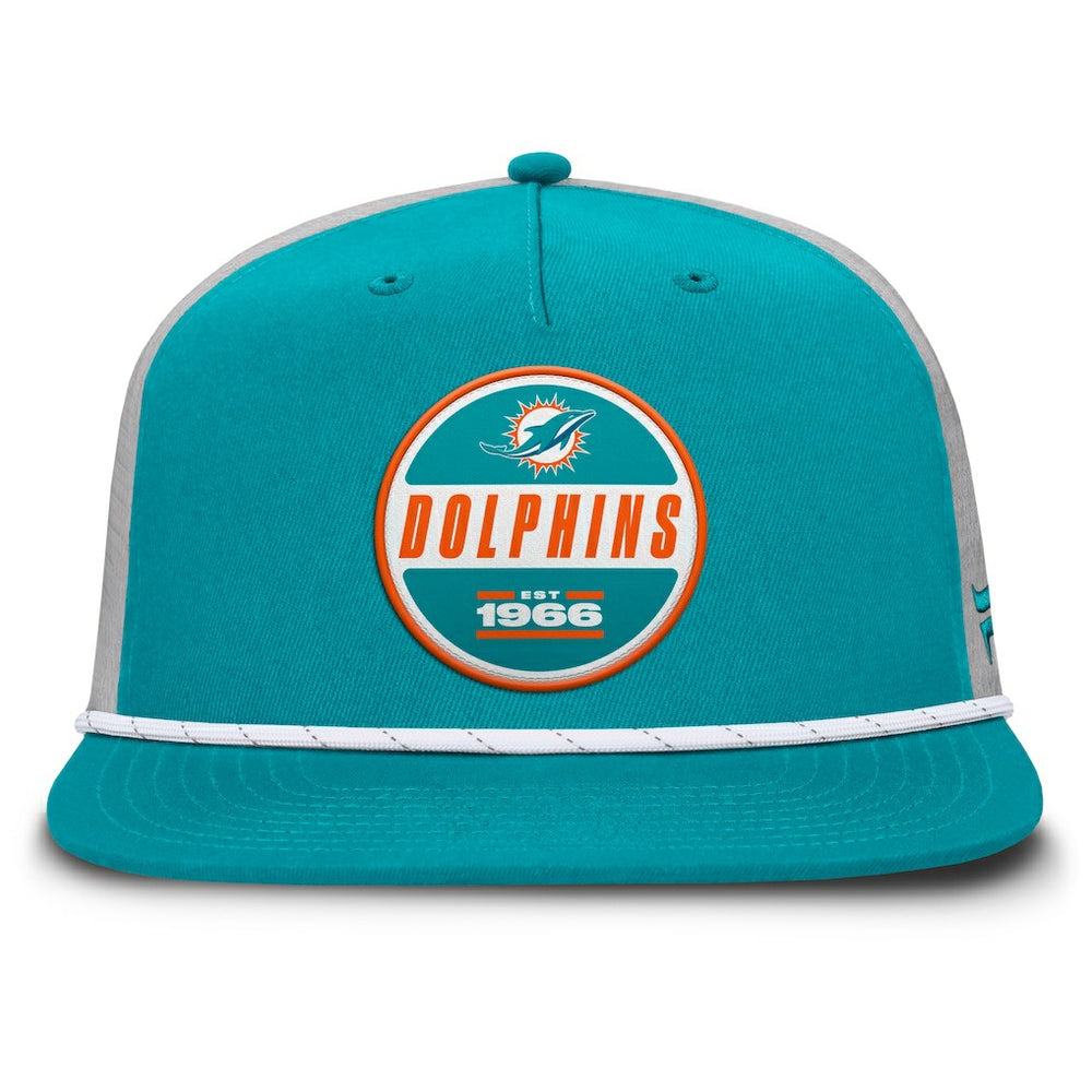 Miami Dolphins Edge Rush Trucker Adjustable Hat Aqua/Gray