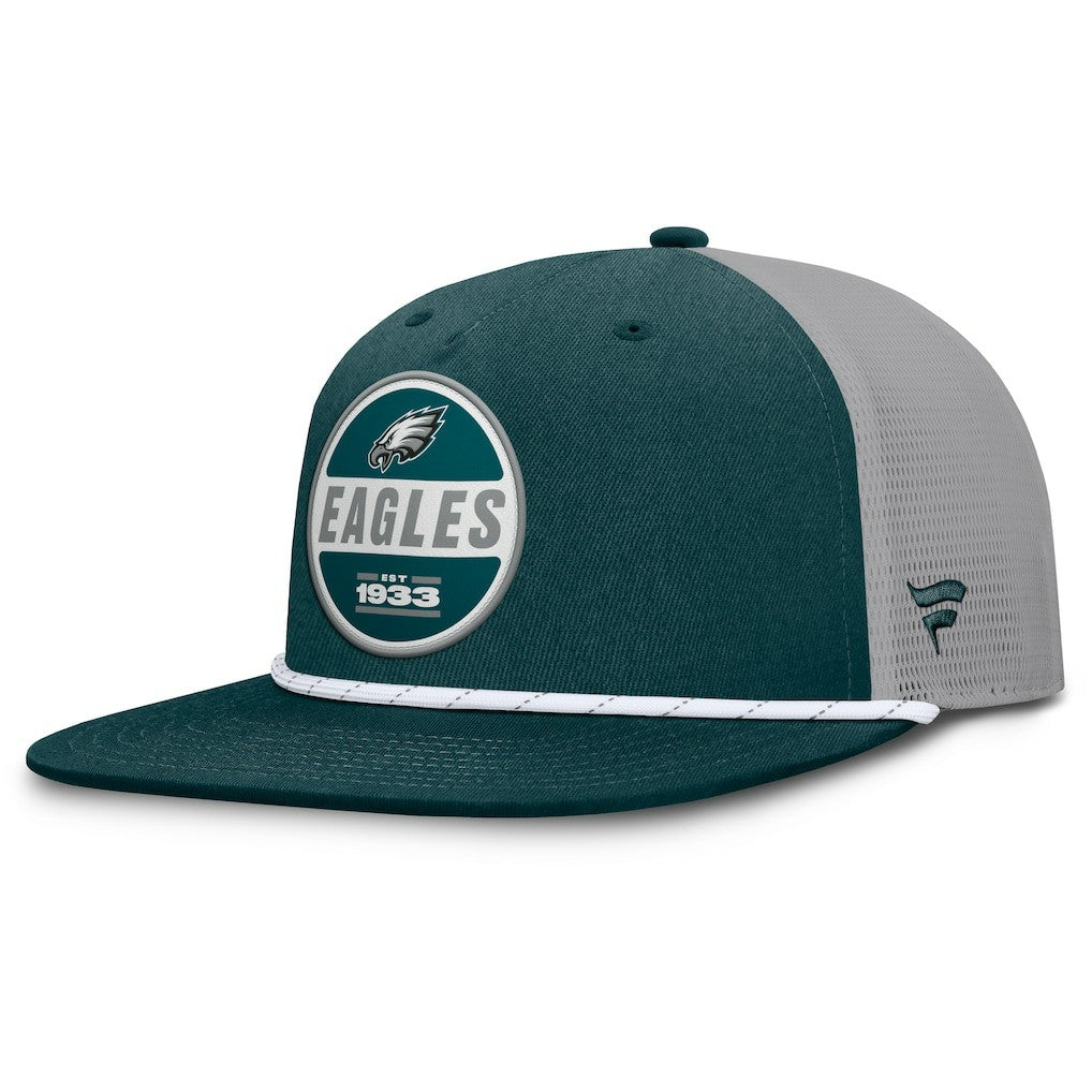 Philadelphia Eagles Edge Rush Trucker Adjustable Hat Midnight Green/Gray