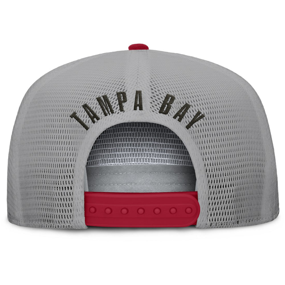 Tampa Bay Buccaneers Edge Rush Trucker Adjustable Hat Red/Gray