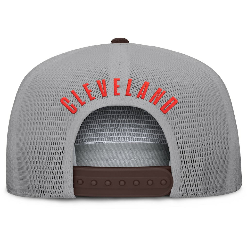 Cleveland Browns Edge Rush Trucker Adjustable Hat Brown/Gray