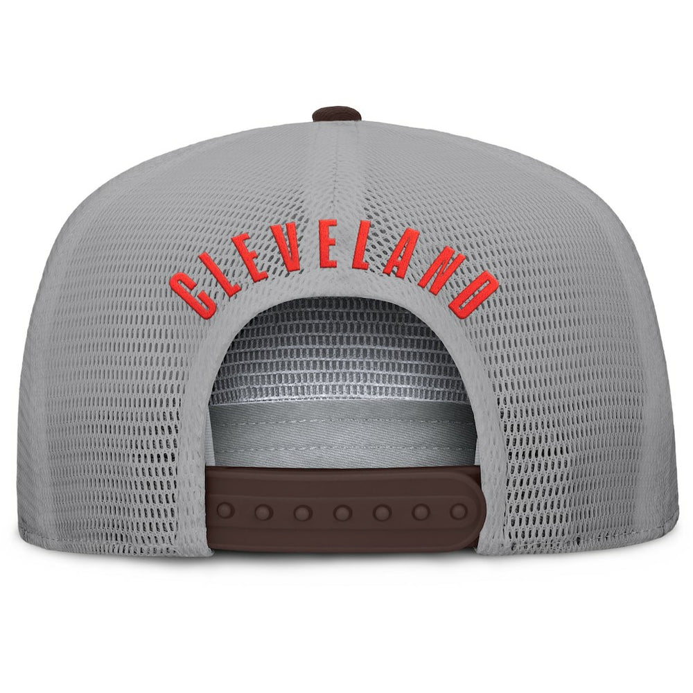 Cleveland Browns Edge Rush Trucker Adjustable Hat Brown/Gray