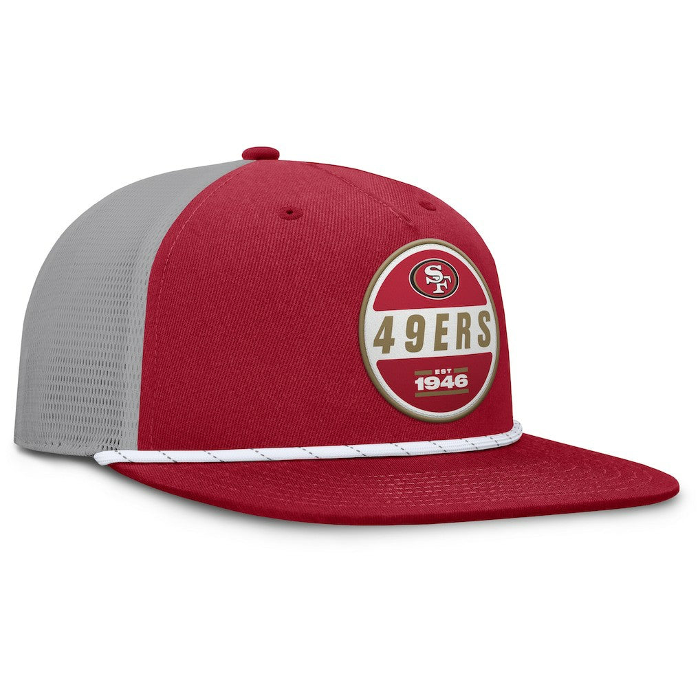 San Francisco 49ers Edge Rush Trucker Adjustable Hat Scarlet/Gray