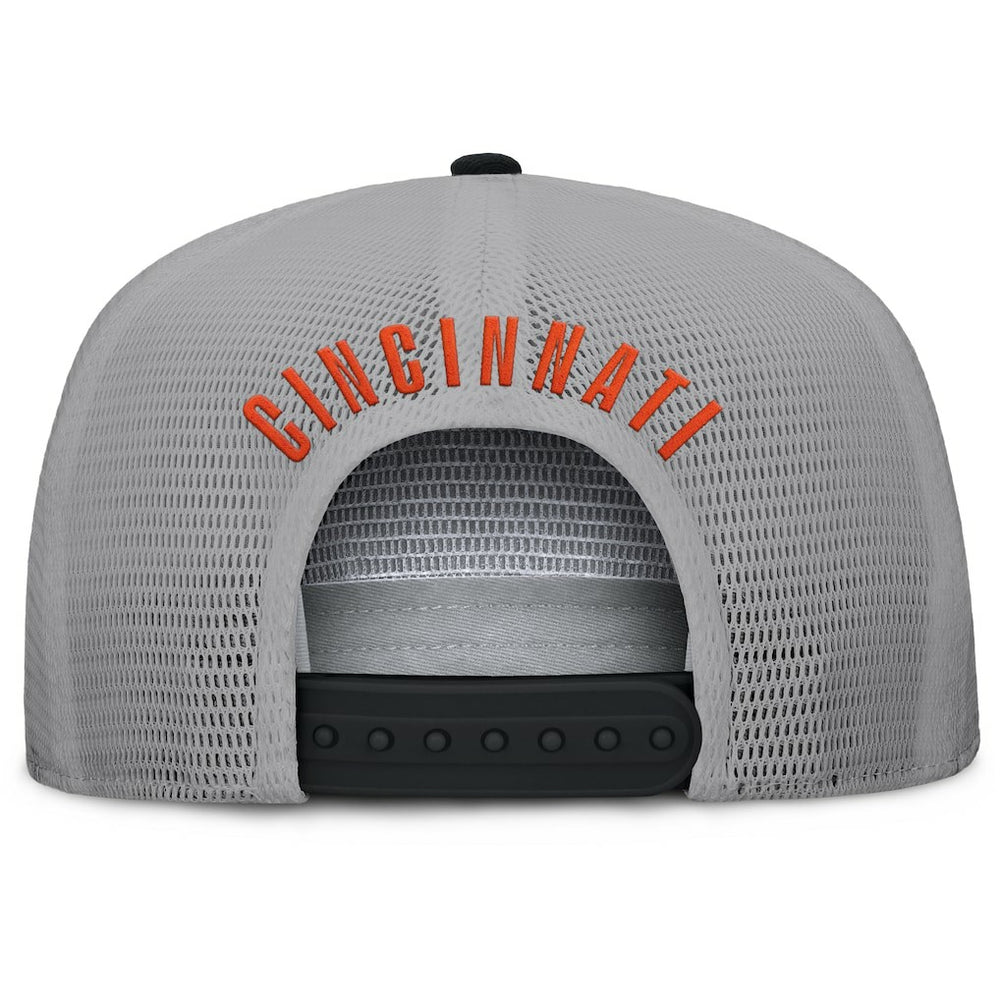 Cincinnati Bengals Edge Rush Trucker Adjustable Hat Black/Gray