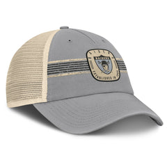Las Vegas Raiders Heritage Bootleg Trucker Adjustable Hat Gray