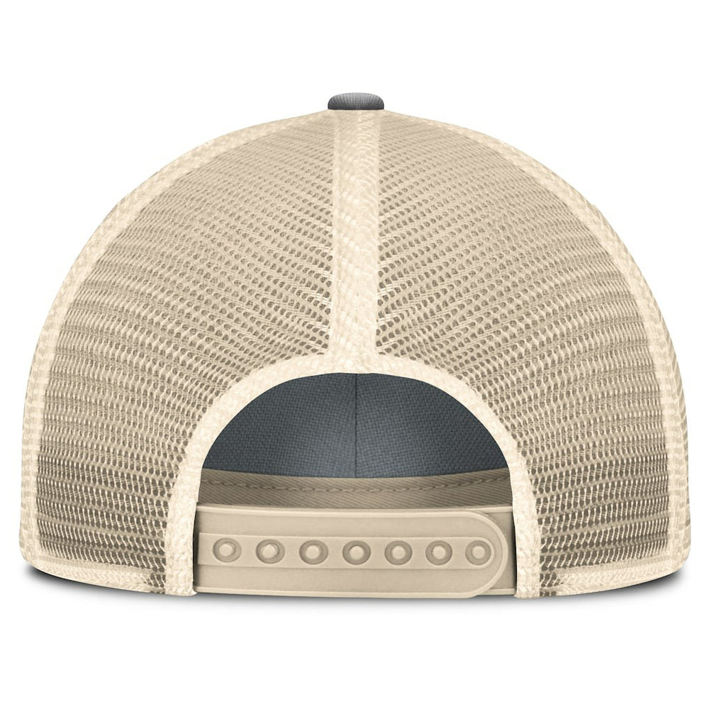 Las Vegas Raiders Heritage Bootleg Trucker Adjustable Hat Gray