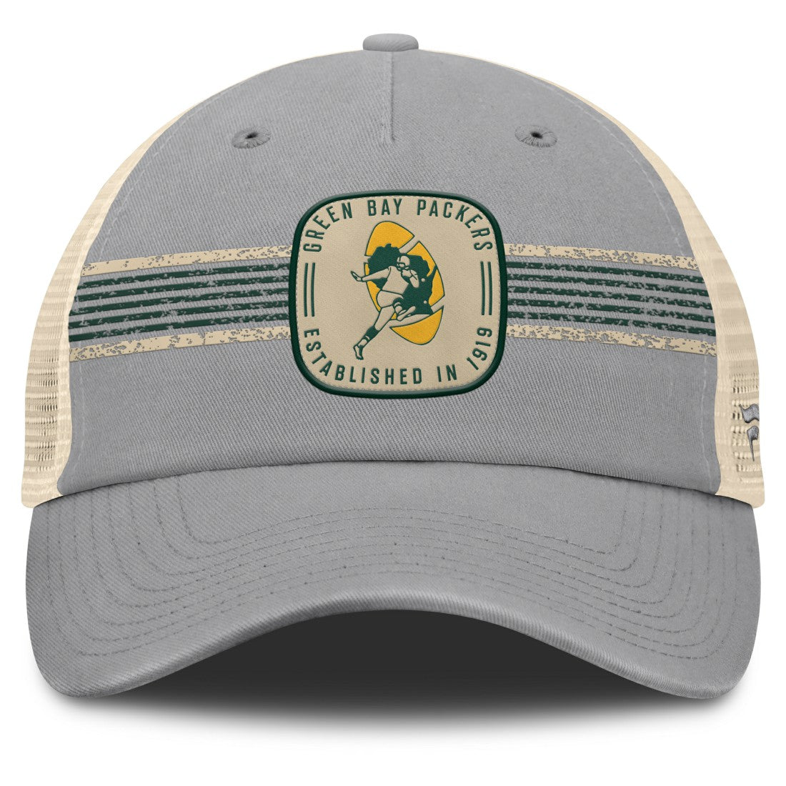 Green Bay Packers Heritage Bootleg Trucker Adjustable Hat Gray