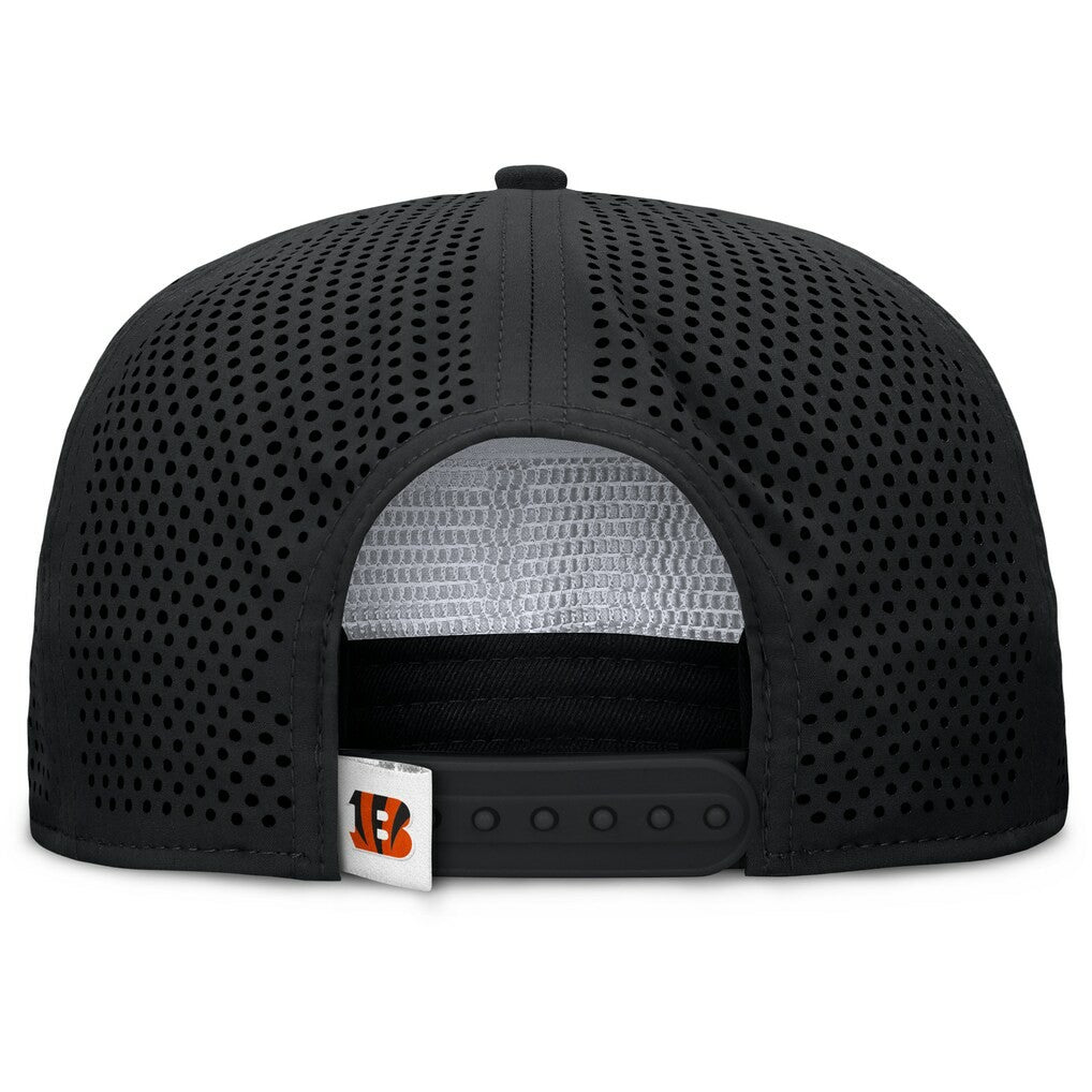 Cincinnati Bengals Cryptic Trucker Adjustable Hat Black