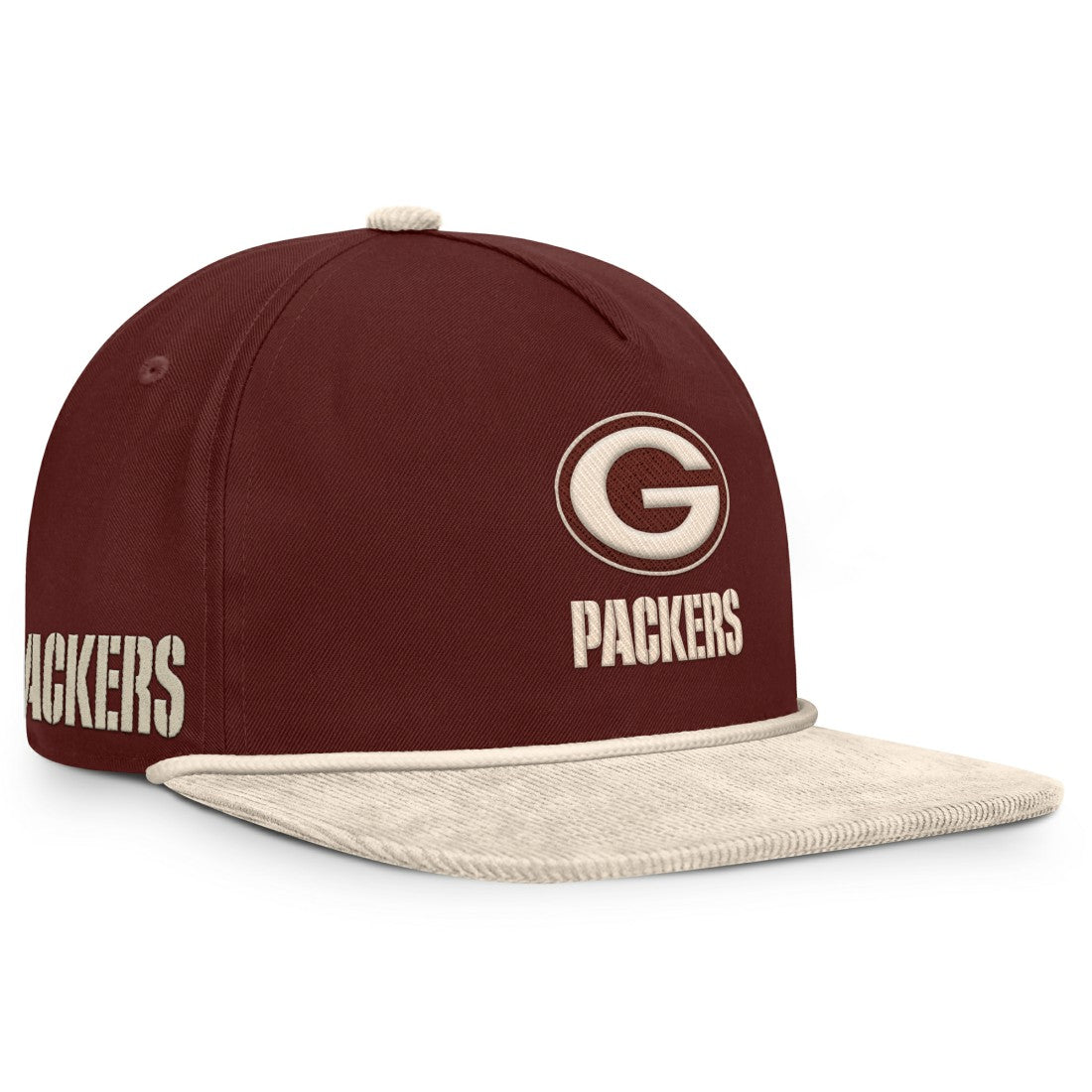 Green Bay Packers NFL Reminisce Golfer Adjustable Hat Brown