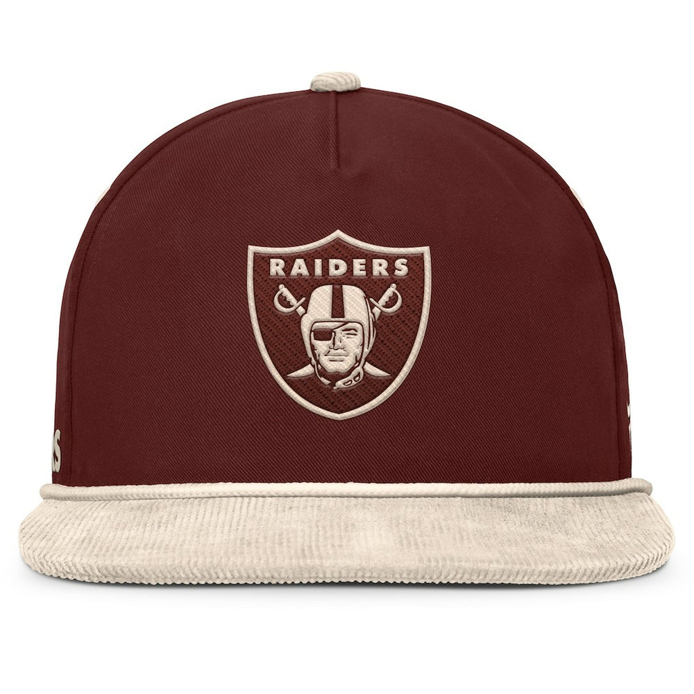 Las Vegas Raiders NFL Reminisce Golfer Adjustable Hat Brown