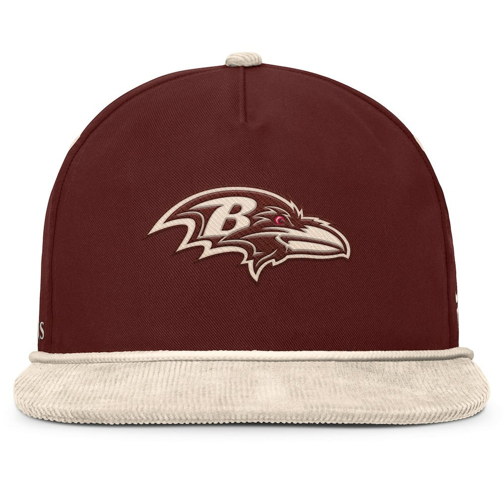 Baltimore Ravens NFL Reminisce Golfer Adjustable Hat Brown