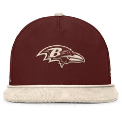 Baltimore Ravens NFL Reminisce Golfer Adjustable Hat Brown