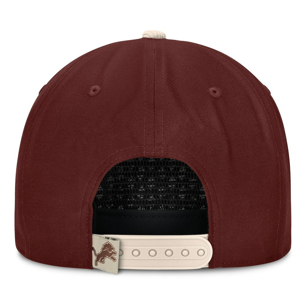 Detroit Lions Reminisce Golfer Adjustable Hat Brown