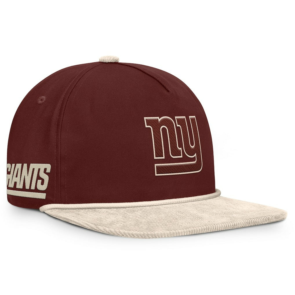 New York Giants NFL Reminisce Golfer Adjustable Hat Brown