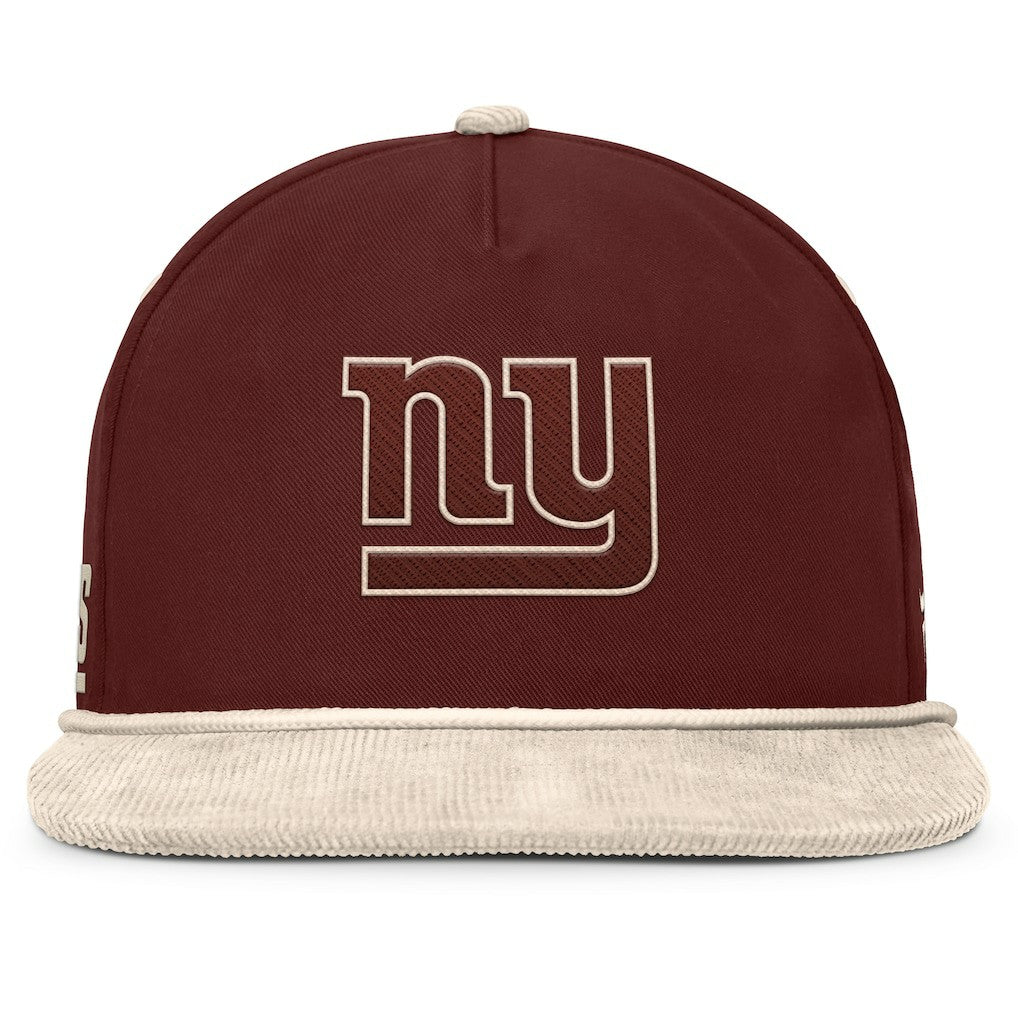 New York Giants NFL Reminisce Golfer Adjustable Hat Brown