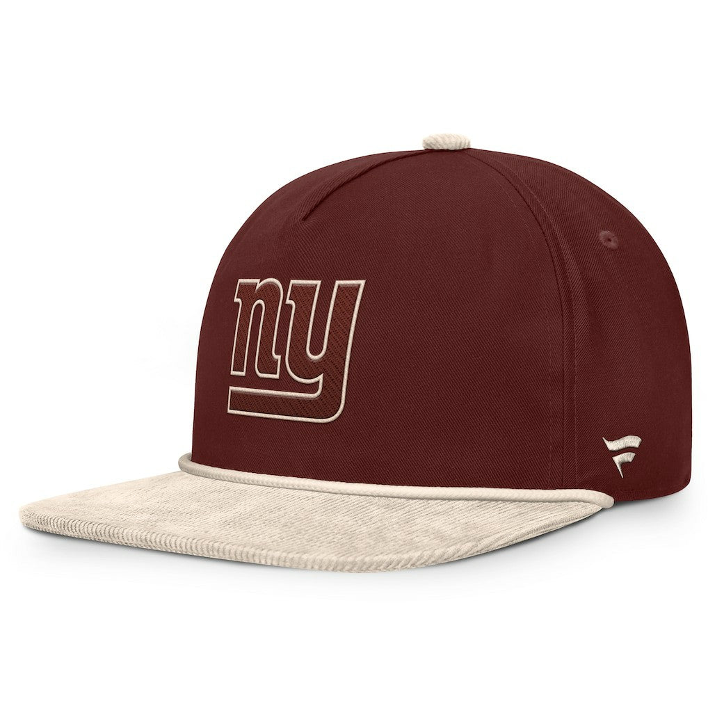 New York Giants NFL Reminisce Golfer Adjustable Hat Brown