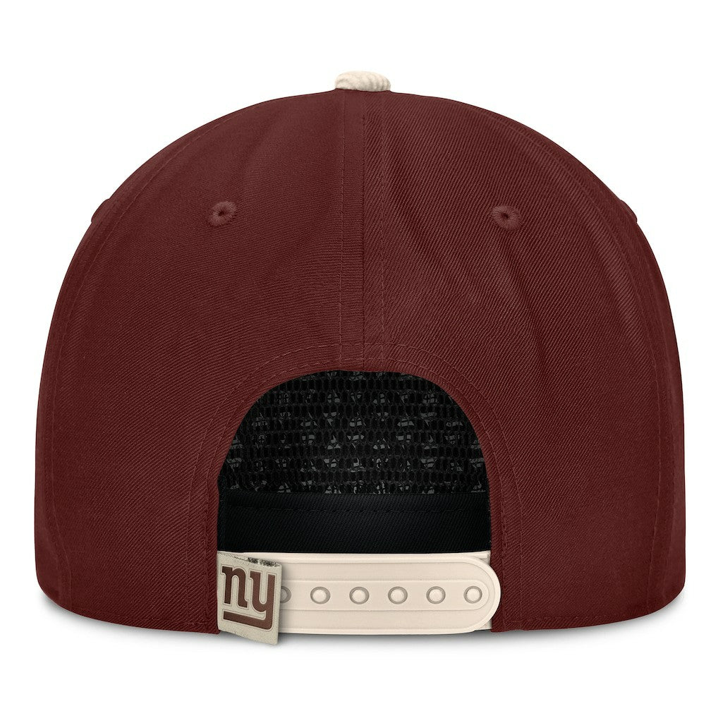 New York Giants NFL Reminisce Golfer Adjustable Hat Brown