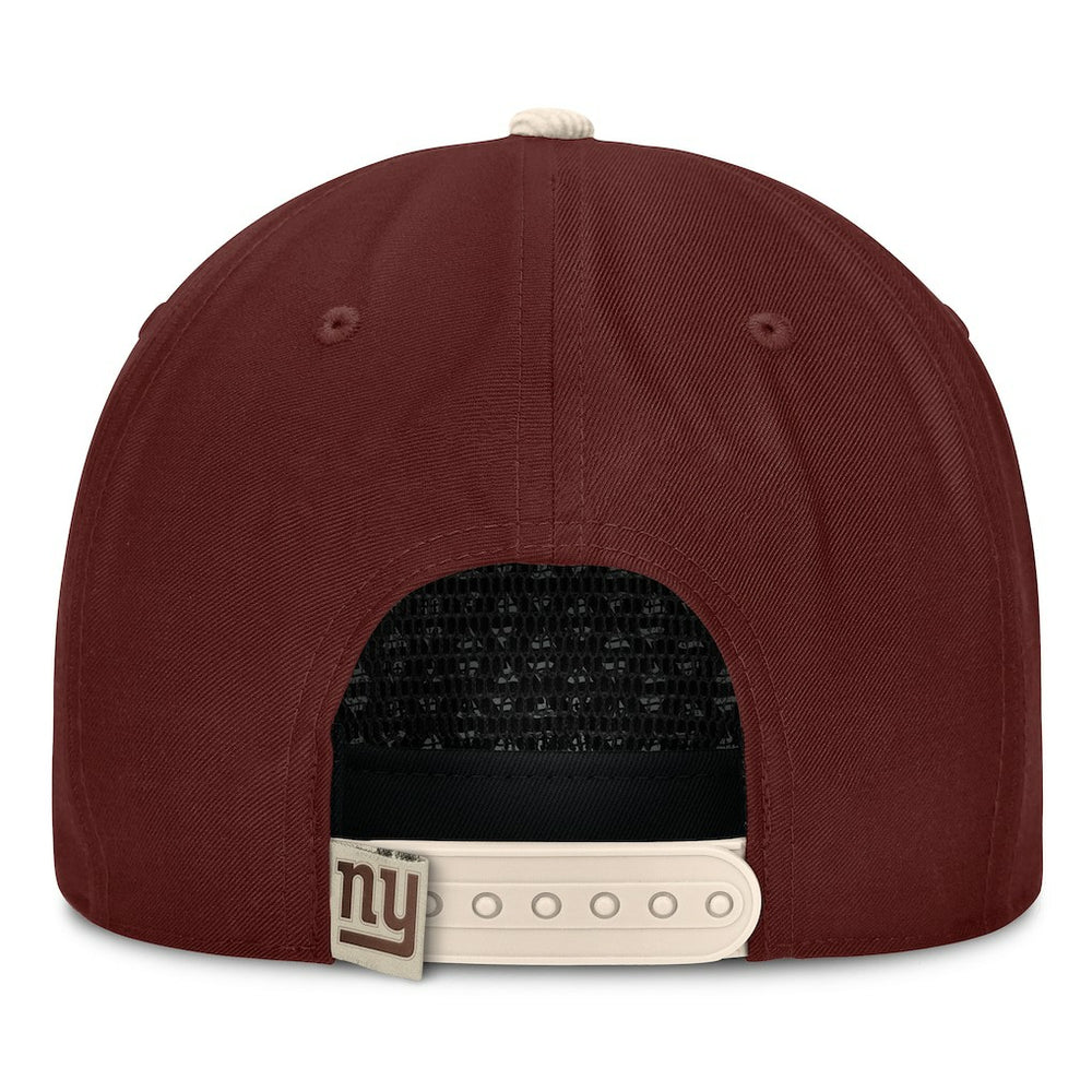 New York Giants NFL Reminisce Golfer Adjustable Hat Brown