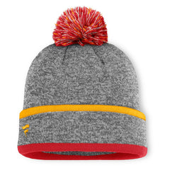 Kansas City Chiefs Motion Cuffed Knit Hat with Pom Heather Gray
