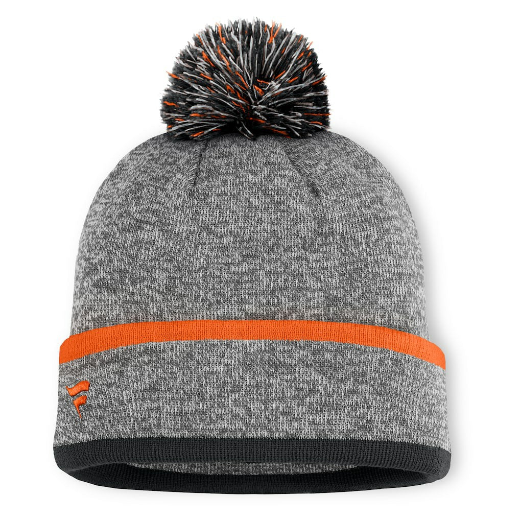Cincinnati Bengals Motion Cuffed Knit Hat with Pom Heather Gray