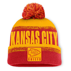 Kansas City Chiefs Play Action Cuffed Knit Hat with Pom Red/Gold