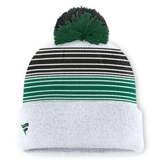 New York Jets Ghost Cuffed Knit Hat with Pom White