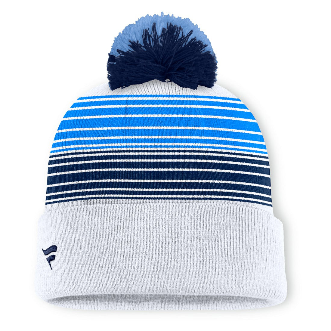 Tennessee Titans Ghost Cuffed Knit Hat with Pom White