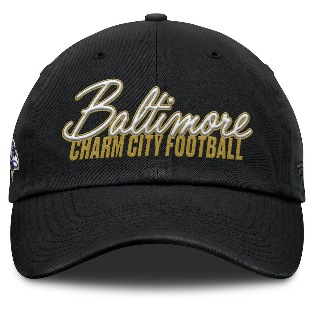 Baltimore Ravens Women's Moxie Adjustable Hat Black