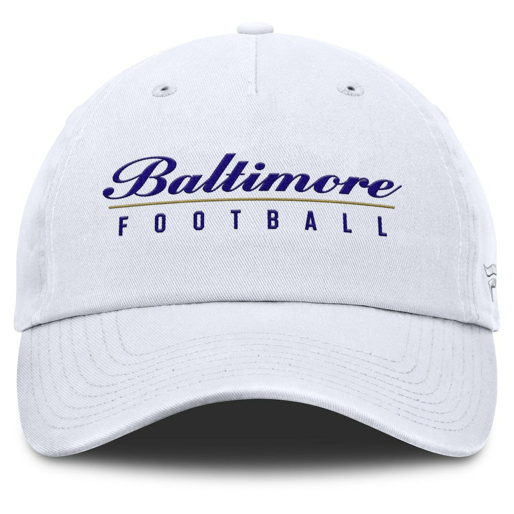 Baltimore Ravens Women's Harmony Adjustable Hat White