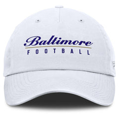 Baltimore Ravens Women's Harmony Adjustable Hat White