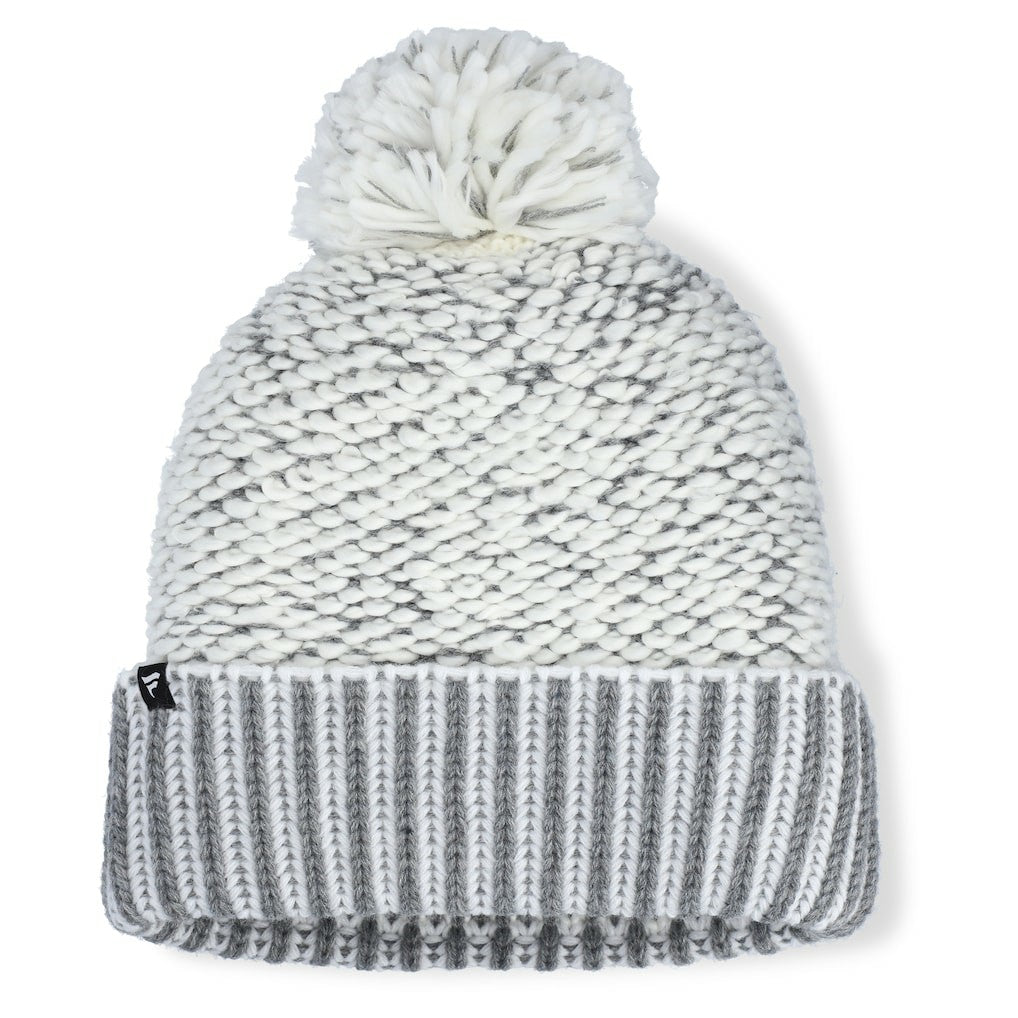 Cincinnati Bengals Women's Pro Set Cuffed Knit Hat with Pom Heather Gray