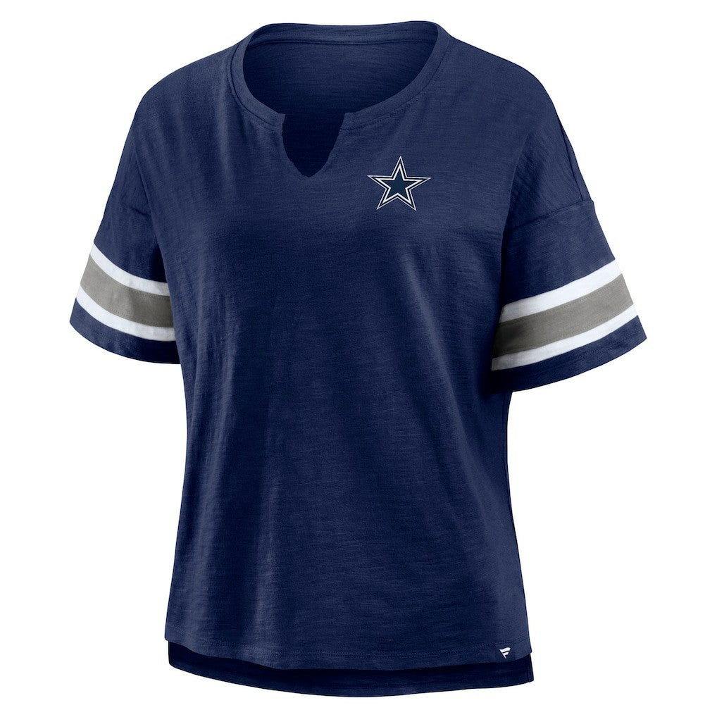 Dallas Cowboys Women's Redzone Curl Route T-Shirt Navy