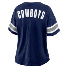 Dallas Cowboys Women's Redzone Curl Route T-Shirt Navy