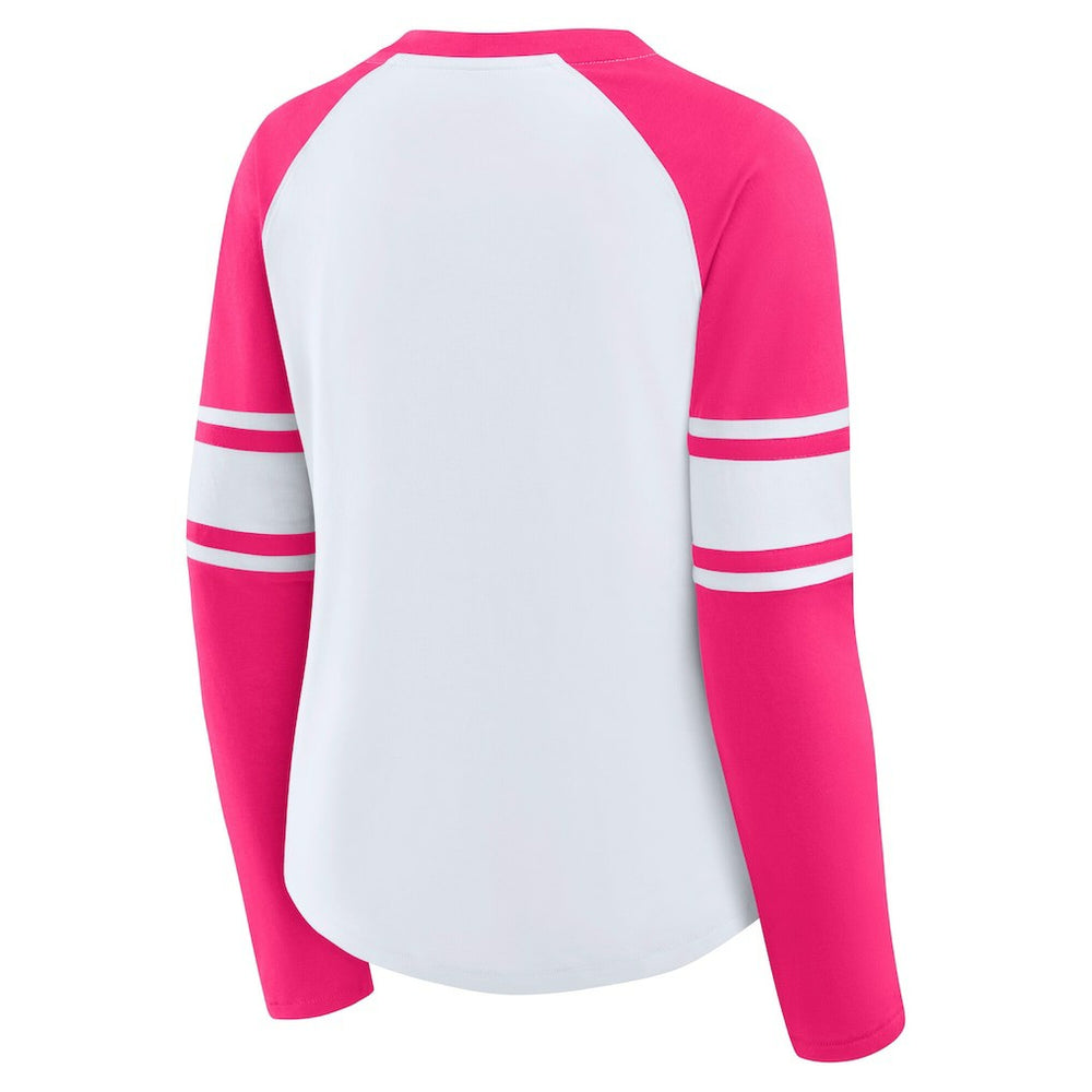 Dallas Cowboys Women's White/Pink NFL Womens Redzone Bling Lace Up LST