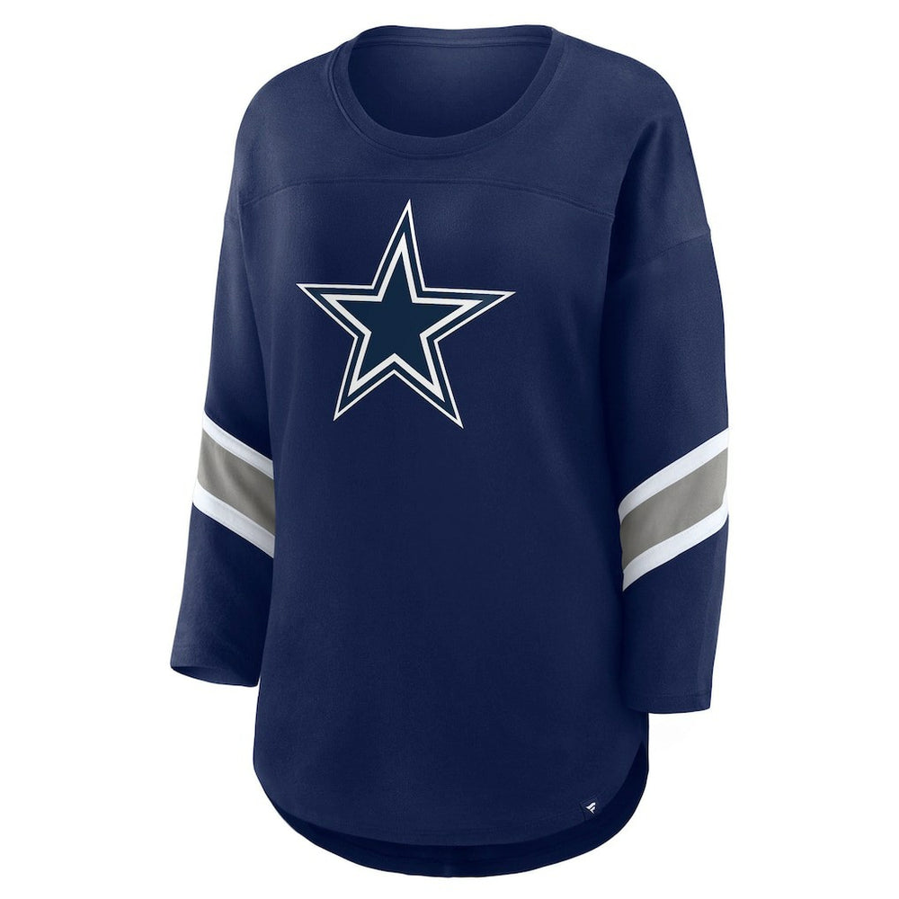 Dallas Cowboys Women's Redzone 3/4-Sleeve T-Shirt Navy