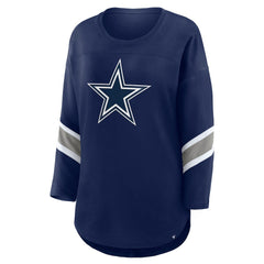 Dallas Cowboys Women's Redzone 3/4-Sleeve T-Shirt Navy
