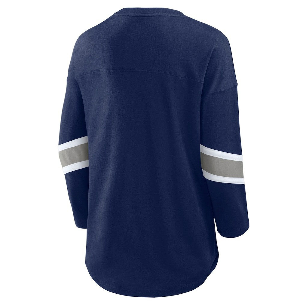 Dallas Cowboys Women's Redzone 3/4-Sleeve T-Shirt Navy