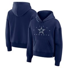 Dallas Cowboys Women's Eligible Receiver Legacy Pullover Hoodie Navy