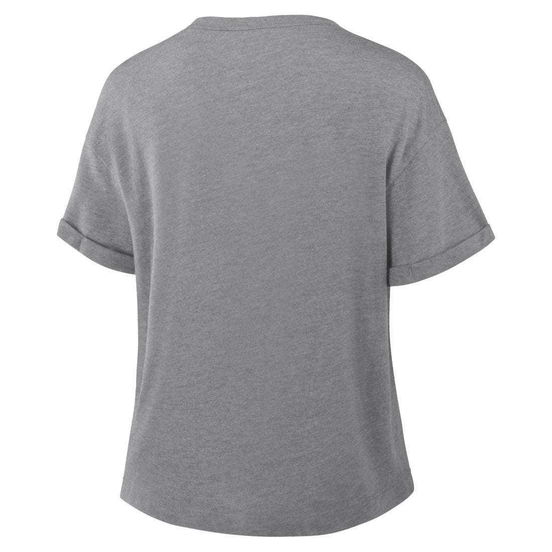 Dallas Cowboys Women's Pennant Wave Tribute Tri-Blend Boxy T-Shirt Heather Gray