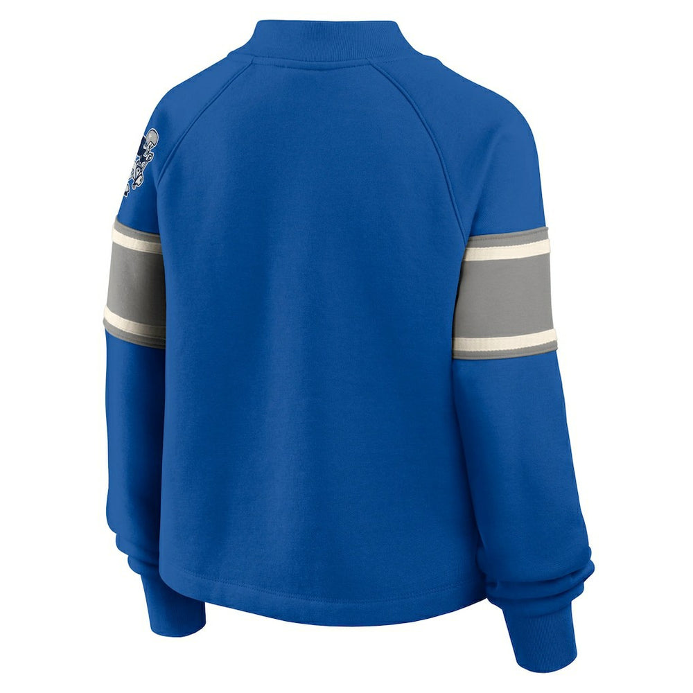 Dallas Cowboys Oversized Hometown Toss Sweep Mock Neck Pullover Royal
