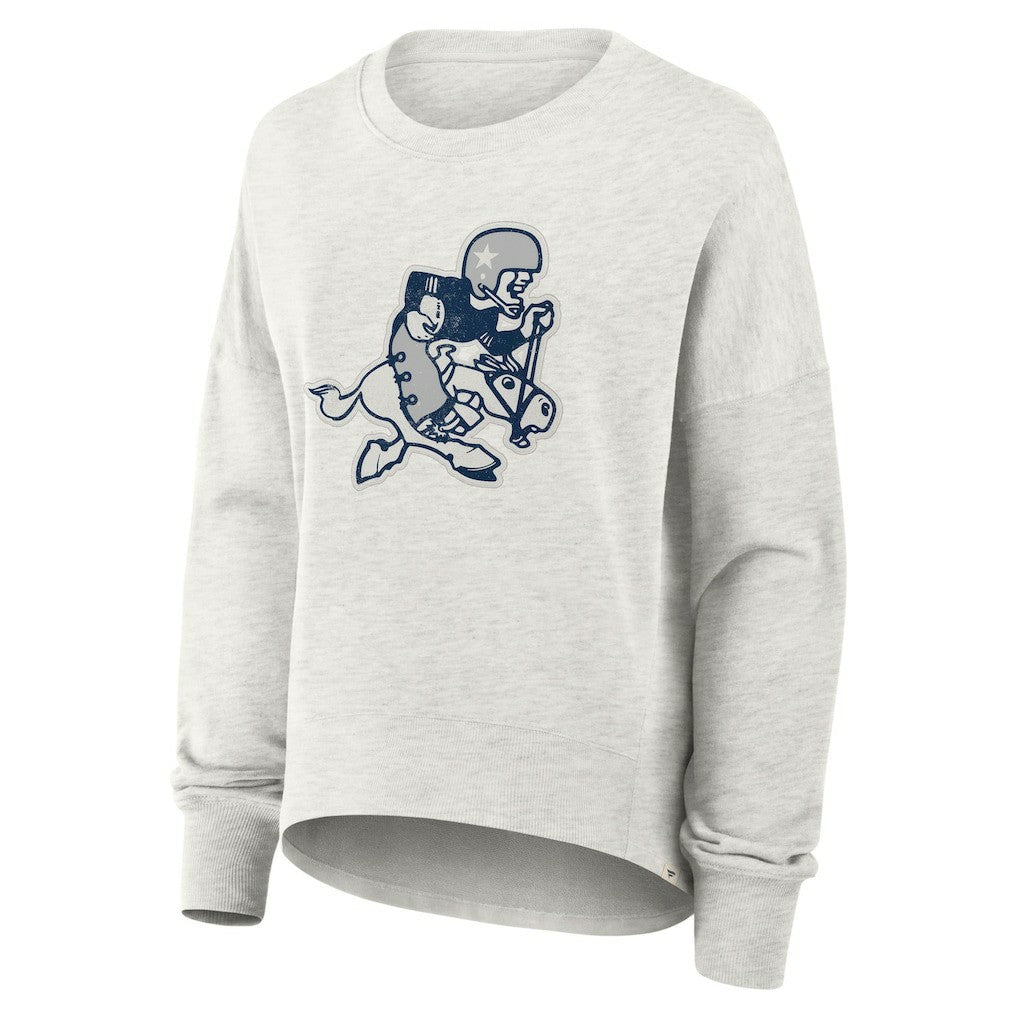 Dallas Cowboys Women's Oversized Hometown Pullover Sweatshirt Heather Gray