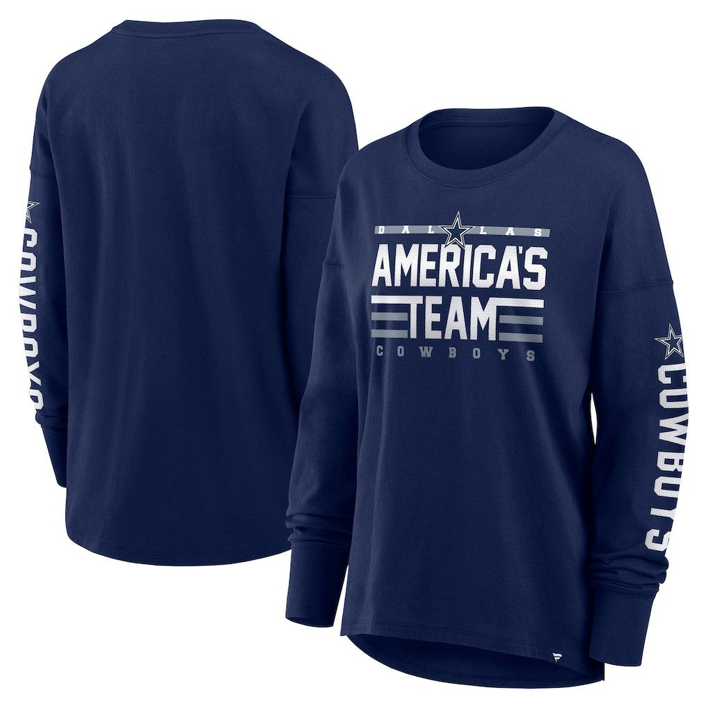 Dallas Cowboys Women's Hometown Legacy Long Sleeve T-Shirt Navy