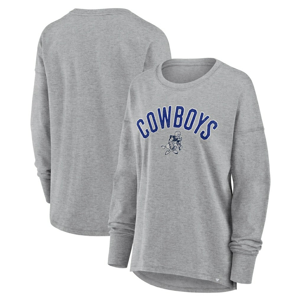 Dallas Cowboys Women's Hometown Legacy Long Sleeve T-Shirt Heather Gray