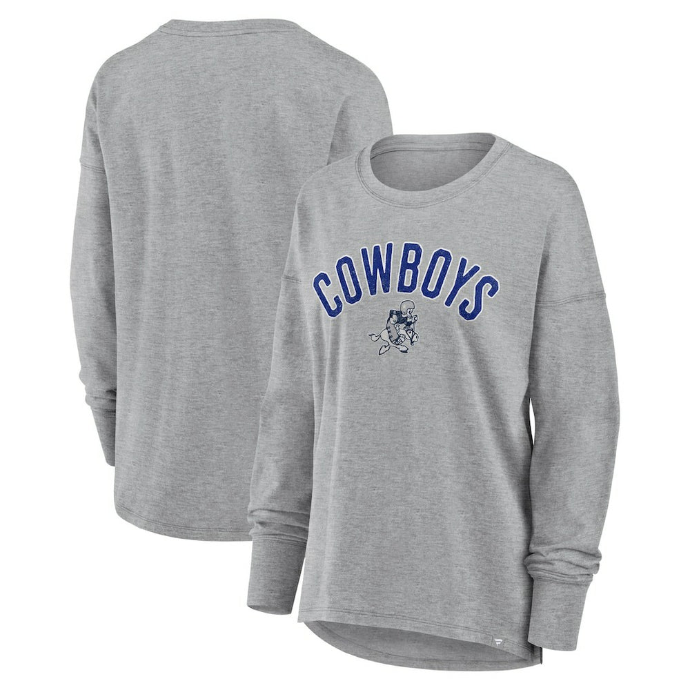 Dallas Cowboys Women's Hometown Legacy Long Sleeve T-Shirt Heather Gray